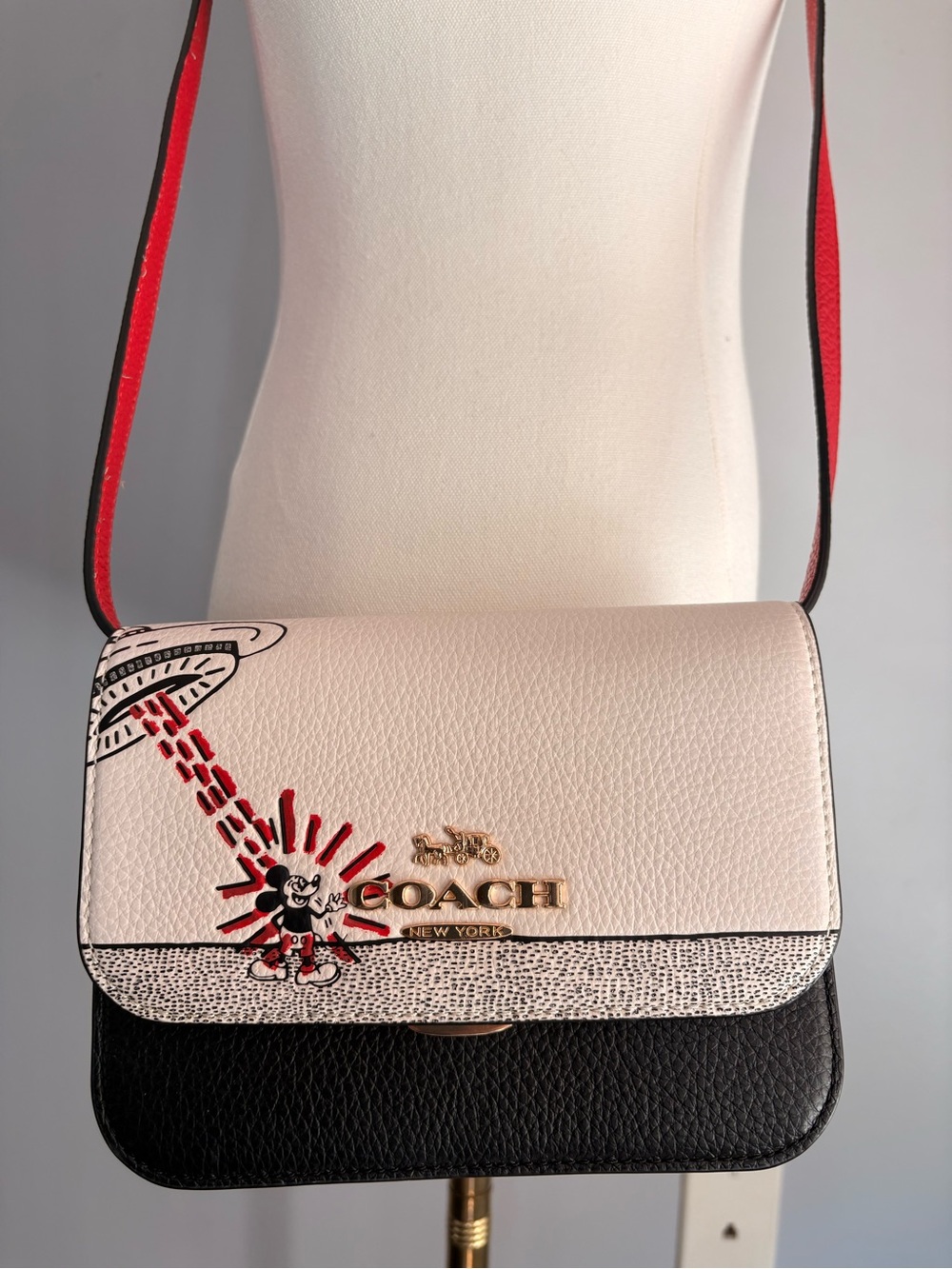 Limited Edition Coach x Disney x Keith Haring crossbody bag